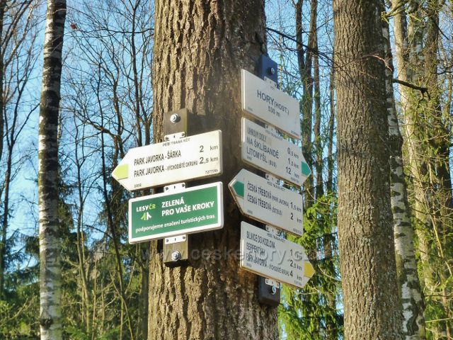 Č.Třebová - turistický rozcestník Hory(530 m.n.m.)