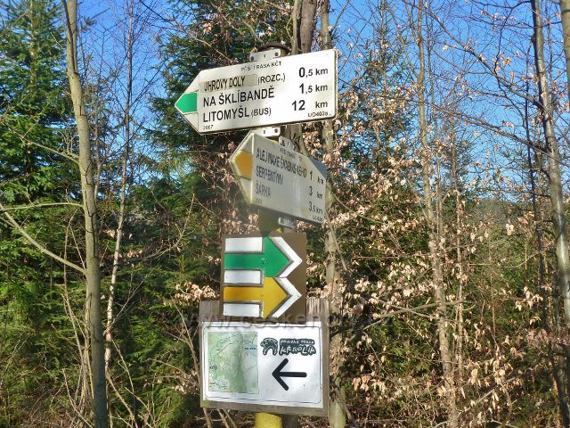 Č.Třebová - turistický rozcestník Za Horami