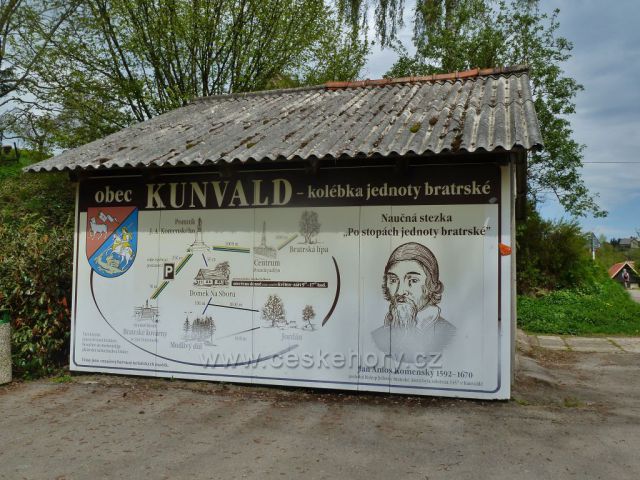 Kunvald - panel NS Po stopách Jednoty bratrské