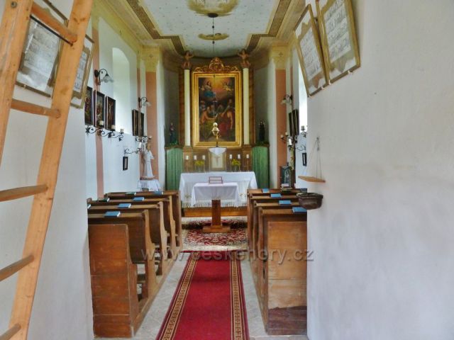 Kunvald - interiér kaple Narození Panny Marie
