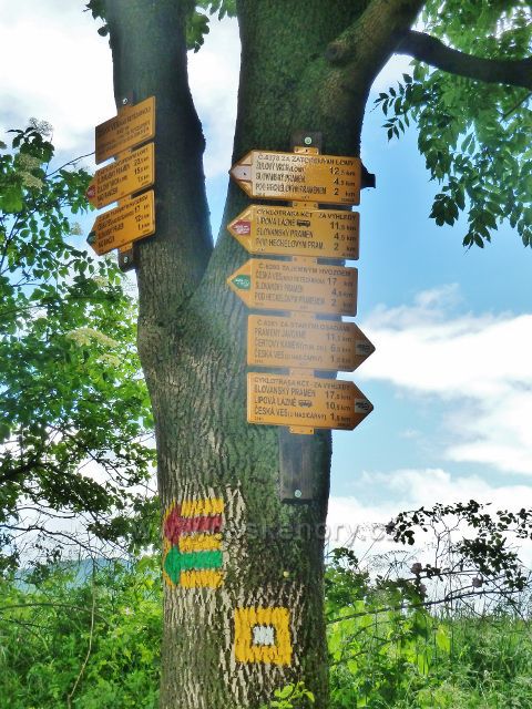 Turistický rozcestník Česká Ves (nad řetězárnou)
