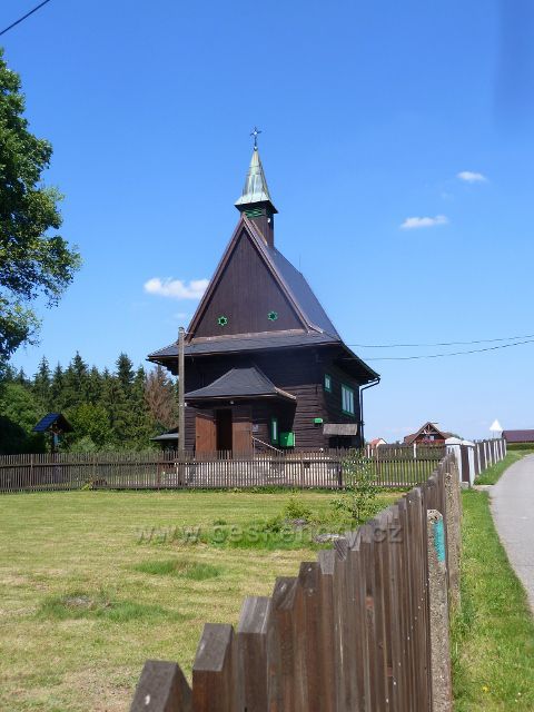 Hrčava - kostel sv. Cyrila a Metoděje z roku 1936
