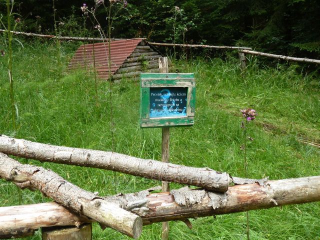 Studánka Pod Kyčerou na trase po červené TZ do Mostů u Jablunkova