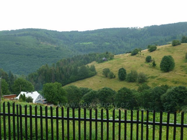 Pohled z terasy chaty Filipka