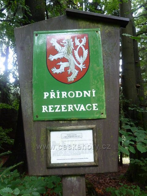 Jamné nad Orlicí - označení Přírodní rezervace Hynkovice