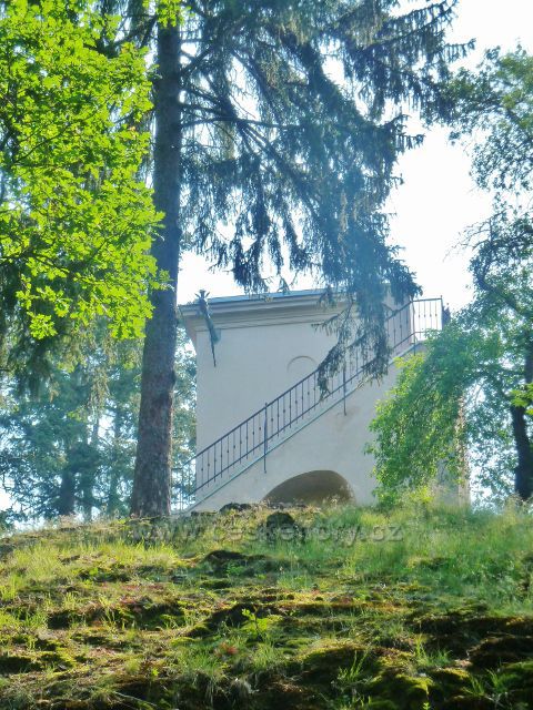 Průhonice - Zámecký park, vyhlídkový Gloriet z roku  1830