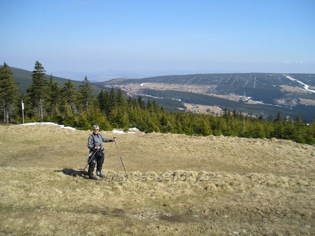 Na běžkách na Jelenku jaro 2010