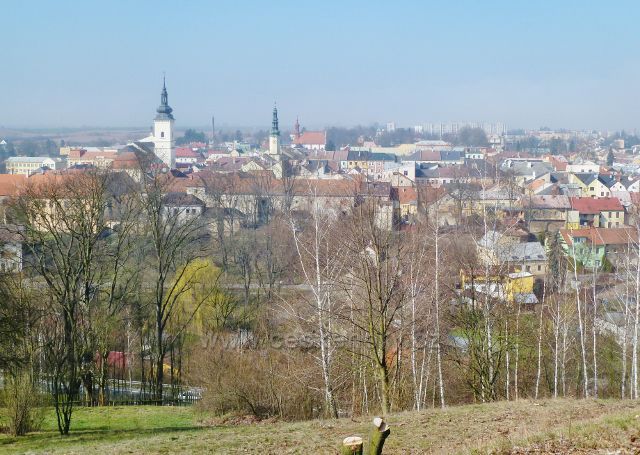 Moravská Třebová - pohled od hřbitova na město