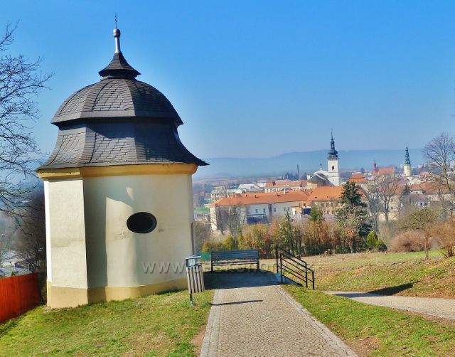 Moravská Třebová - pohled od kapličky křížové cesty ke středu města