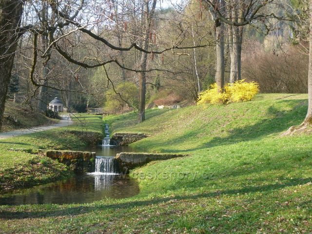 Česká Třebová - park Javorka, kaskády stejnojmenného potoka