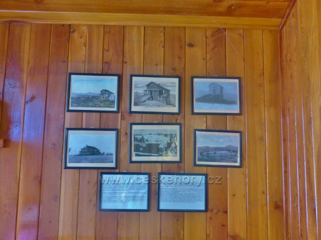 Rýchorská bouda (interiér) - fotodokumentace k Maxově chatě(nahoře) a k Rýchorské boudě(dole)