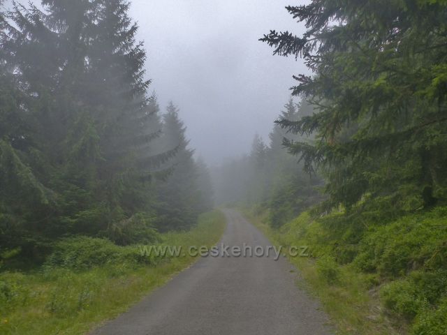 Horní Malá Úpa - silnička k chatě Jelenka