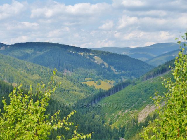 Horní Maršov - pohled k Pěnkavčímu vrchu