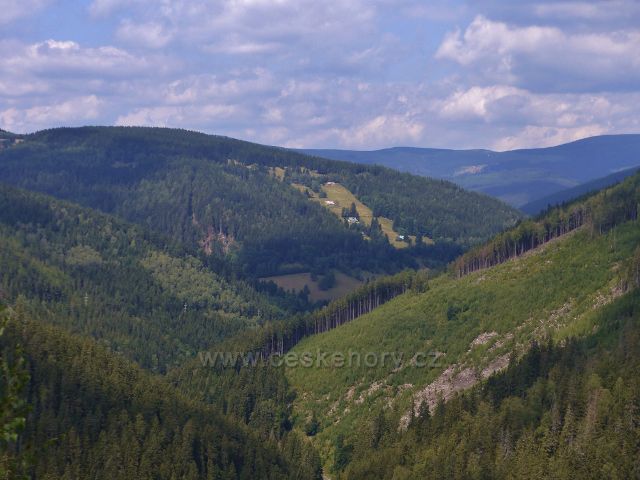 Horní Maršov - pohled z Emminy cesty k Pěnkavčímu vrchu