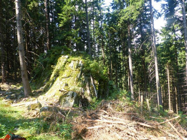 Horní Maršov - skalní výchoz na úbočí Dlouhého hřebenu