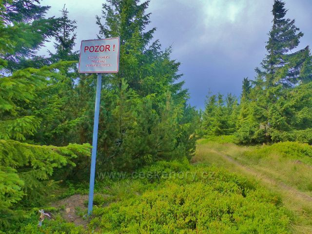 Malá Úpa - hraniční cesta ing. Nováka po zelené TZ k Pomezním boudám