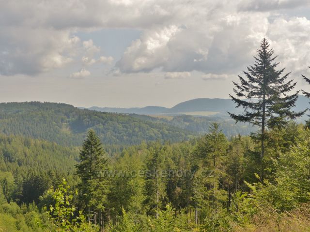 Žacléř - Stachelberg, pohled z vyhlídkového místa