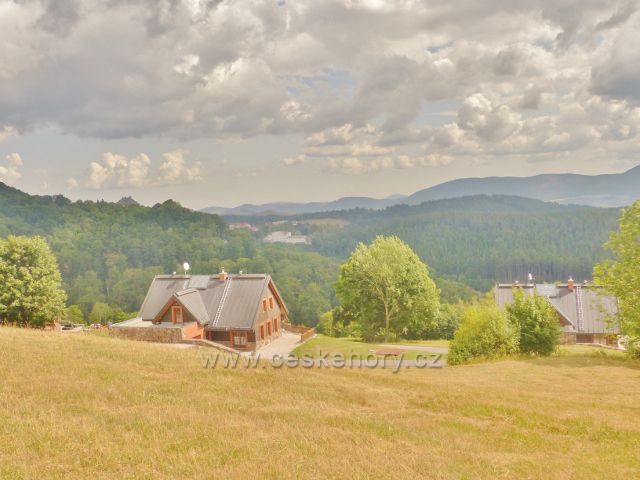 Žacléř - pohled z Vernířovské cesty k Žacléři