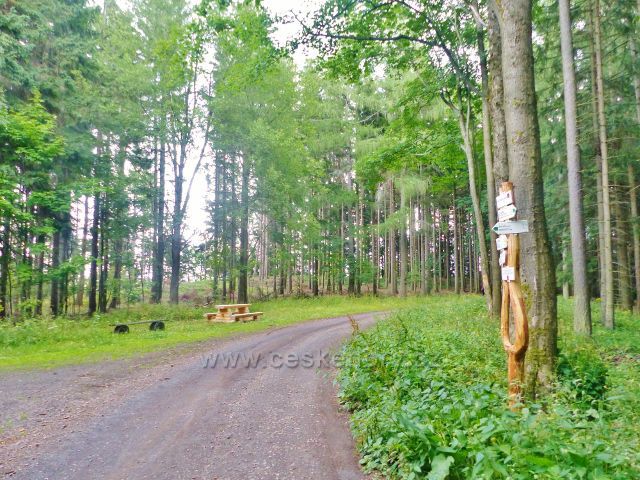 Žacléř - odpočívadlo na rozcestí Nad porcelánkou