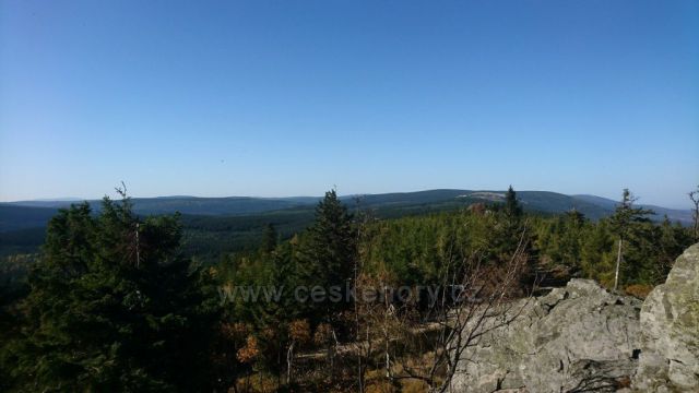 Wysoki Kamień - výhled na Jizerky