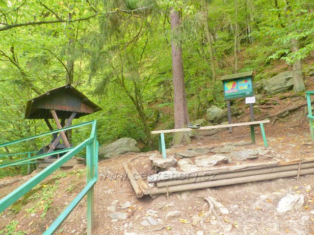 Semily - Riegrova stezka. U Pěšorestu je umístěn i bod záchrany RS 06