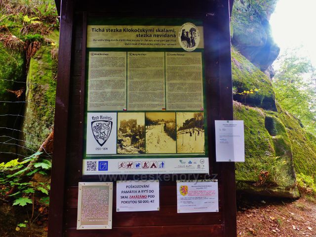 Klokočí - areál skalního hradu Rotštejn