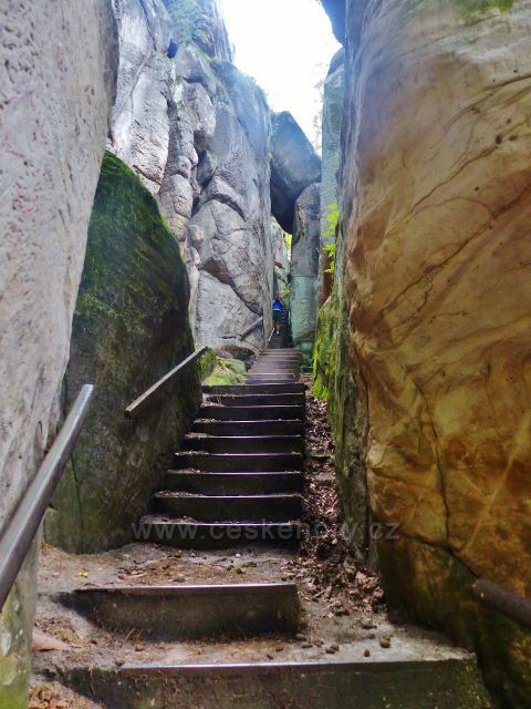 Klokočské průchody - schodiště