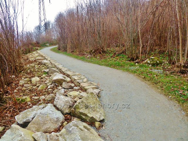 Jeseník, Muzikantská stezka - pohled na nově upravenou část stezky