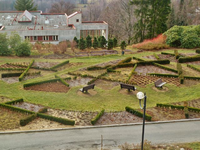 Lázně Jeseník- pohled na přírodní inhalatorium