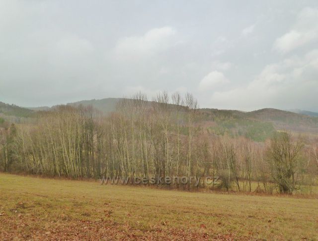 Lázně Jeseník - pohled z Ripperovy promenády k vrchu Krajník (659 m.n.m.)