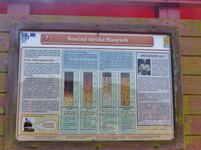 Velká Rudka - panel 5.zastavení NS Hanýsek,který pojednává o půdním fondu regionu Velkopopovicka