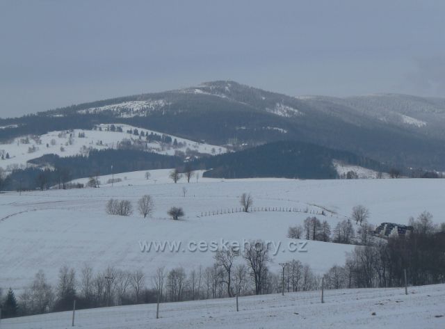 Králíky - pohled na Jelení vrch a Klepý