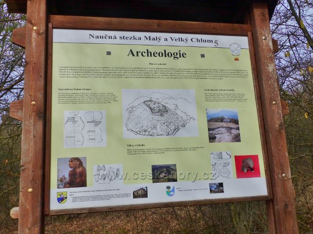 Krhov - panel 5.zastavení NS Malý a Velký Chlum před vrcholem Malého Chlumu