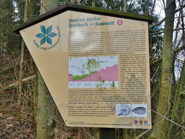 Kunvald - panel 6.zastavení NS Žamberk-Kunvald pojednává o geologických poměrech
