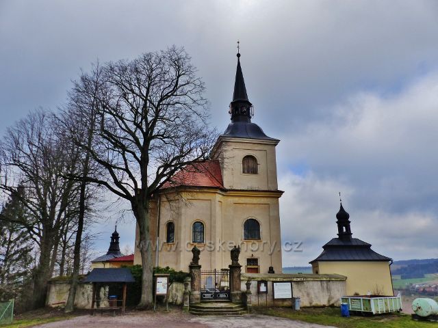Homol - poutní  kostel Panny Marie Bolestné