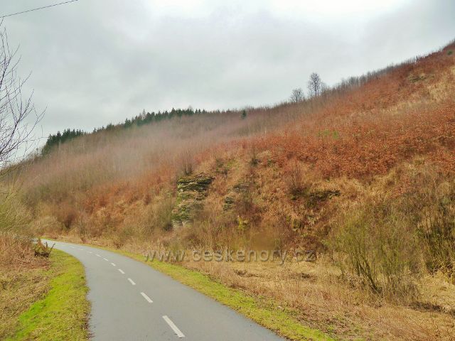 Lanšperk - Buková stráň nad cyklostezkou z Černovíru
