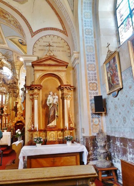 Homol - interiér kostela