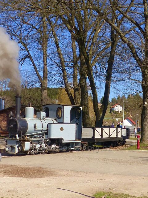 Žamberk - zkušební jízda Kolínské řepné dráhy u Muzea starých strojů