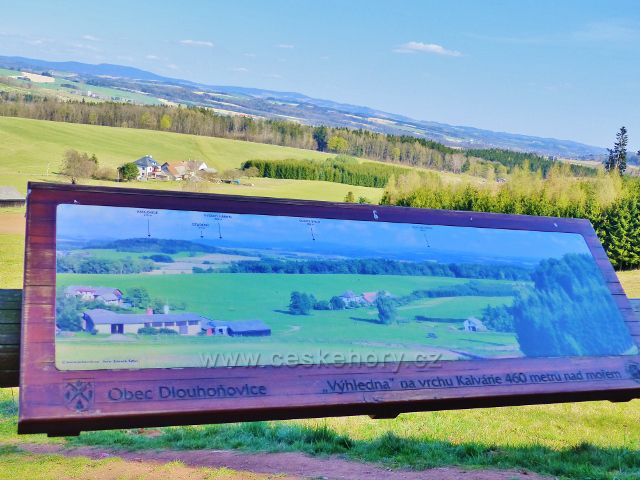 Dlouhoňovice - pohled z výhledny