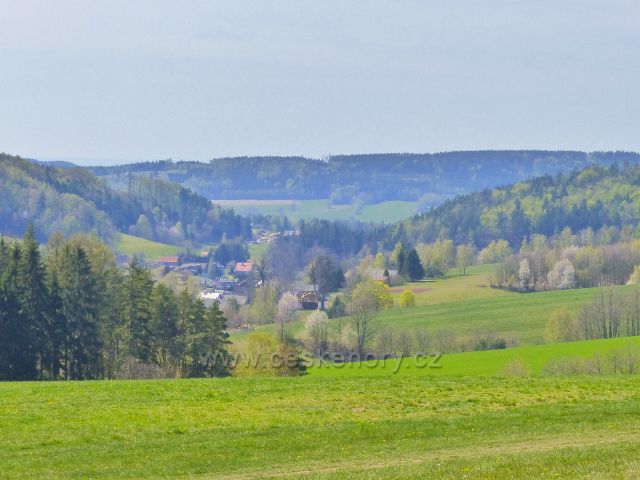 Pohled z úbočí Hůrky na Českou Rybnou