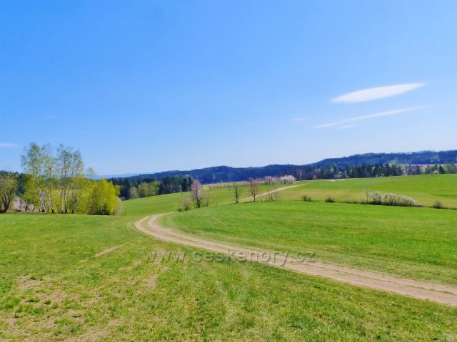Česká Rybná - cesta na úpatí Hůrky v Prajsku