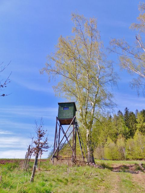 Česká Rybná - posed na úpatí vrchu Přím