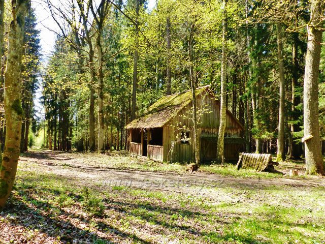 Žamberk - kombinovaný krmelec s přístřeškem na vrcholu vrchu Na Veselíčku
