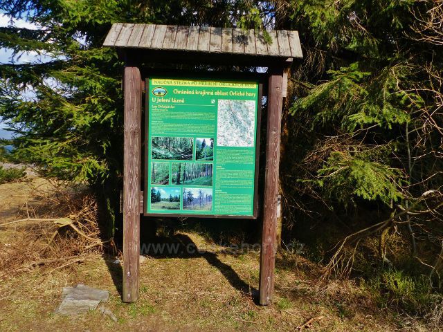 Panel CHKO Orlické hory u vyhlídkového místa na Jiráskově cestě