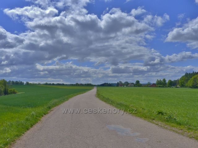 Silnička do Kněžství z Kunvaldu resp.z Kameničné