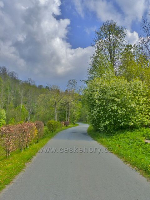 Silnička z Kunčic k horské chatě Paprsek