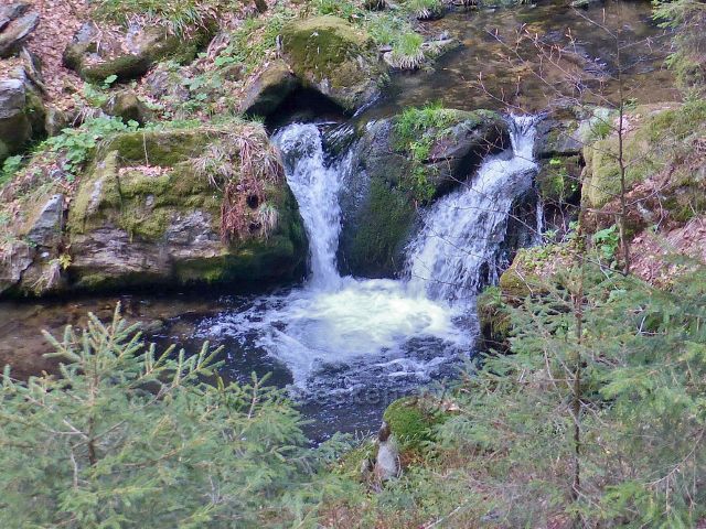 Malý vodopád Kunčického potoka