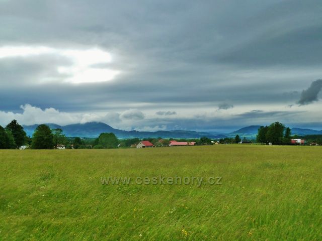 Bystré - pohled ke Kunčicím pod Ondřejníkem