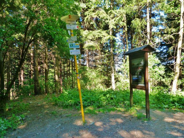 Turistický rozcestník "Butořanka 730 m.n.m."