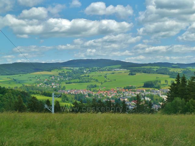 Pohled z vrcholu Malova koce k Suchému vrchu